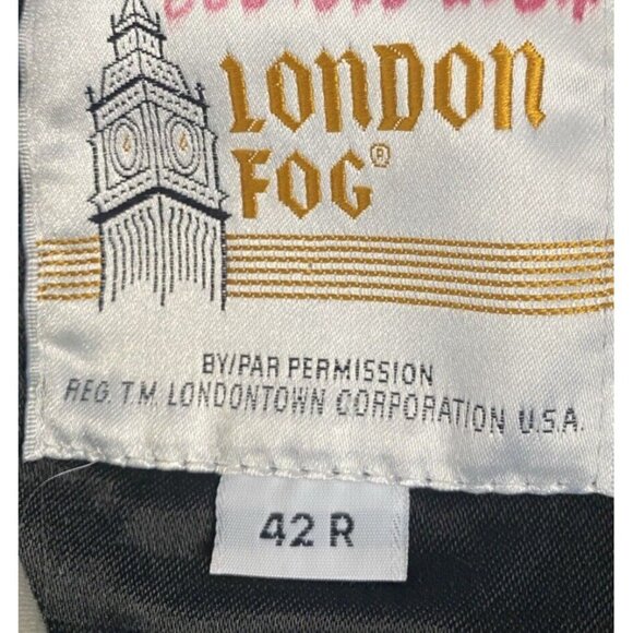 Vintage London Fog Trench Coat Mens 42 R Warm Removable Lining Beige - Picture 6 of 7